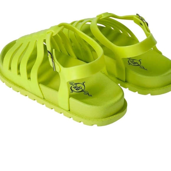 NWT Fisherman Jellies In Lime Green. - Picture 3 of 5